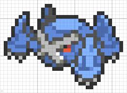 The enduring love that pokemon fans have for their favorite characters goes way beyond years and age! 376 Metagross Pixel Art Pixel Art Pokemon Minecraft Pixel Art