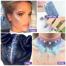 6 Colors Holographic Body Glitter Gel Set Christmas Party Makeup Face Eye  Lips Hair Nail Cosmetic Festival Glitter Eyeshadow