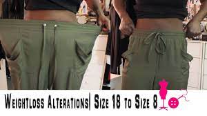 Well, this is so true. How To Alter A Size 18 Pants To A Size 8 Weightloss Alterations Youtube