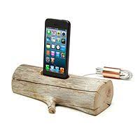 This Unique Ipod Charger Is One Of The Coolest Eco Friendly Gifts For The Men In Your Life That We Ve Seen In A L Iphone Charging Dock Driftwood Charging Dock