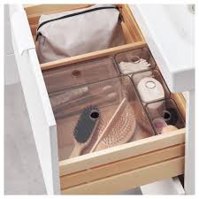 Godmorgon Box With Lid Set Of 5 Smoked 9 X7 X4 Ikea Diy Bathroom Storage Ikea Godmorgon Ikea