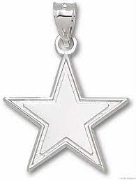 Dallas Cowboys Disney Sterling Silver Dallas Cowboys 1 Star Nfl Pendants Elegance Star Pendant Dallas Cowboys Star Dallas Cowboys