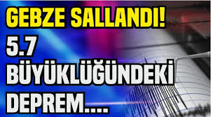 Marmara bölgesinde hissedilen deprem meydana geldi. Gebze Sallandi 5 7 Buyuklugundeki Deprem 41 Havadis I Kocaeli Nin Haber Merkezi