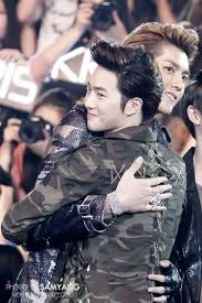 Kris And Suho Exo Baekhyun Sehun Chanyeol