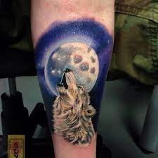 Wolf Tattoo Google Search Moon Tattoo Wolf Howling At The Moon Tattoo Wolf Moon Tattoo