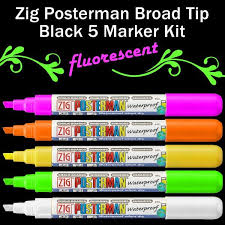 Zig Posterman Markers In Extra Fine To Wide Tips Up To 54 Colors Markers Chalk Markers Liquid Chalk Markers