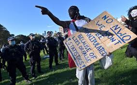 By richard baker, noel towell and simone fox koob. Violent Clashes In Australia As Thousands Protest Against Lockdown