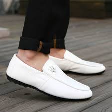 Winter Male Loafers With Fur Moccasin Men Shoes Cheap Driving Sapatos For Man Size 39 To 44 Black White Moccasins Mens Loafers Men Men S Shoes