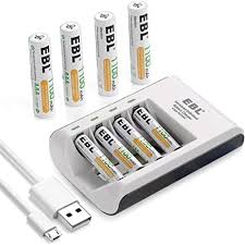 Free delivery and returns on ebay plus items for plus members. Amazon Com Ebl Pack Of 8 Aaa Batteries 1 100mah Aaa Rechargeable Battery With Smart C807 Battery Charger And Micro Charging Usb Cable Electronics