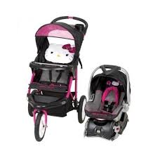 Hello Kitty Jogging Stroller Carseat Combo Girls Travel System Infant Buggy Pram Baby Strollers Travel System Baby Car Seats Hello Kitty Baby Shower