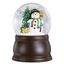 You wish may come true! Gleeful Snowman Snow Globe By Old World Christmas Traditions