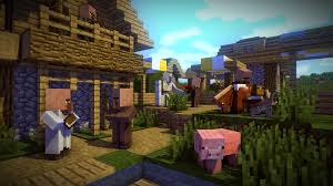 All the menu songs with the villagers singing the game of thrones theme song. Minecraft Village Wallpapers Top Free Minecraft Village Backgrounds Wallpaperaccess
