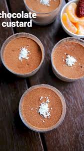 Chocolate Custard Recipe Eggless Chocolate Pudding Custard Recipe Video Recipe Video Cooking Recipes Desserts Dessert Recipes Chocolate Custard Recipe