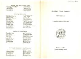 1970 Commencement Program
