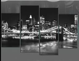 Large Black And White Framed Prints Uk Large Multi Panel New York Skyline Split Canvas Art Picture Black White 100cm Ebay New York Canvas Skyline Painting Canvas Art