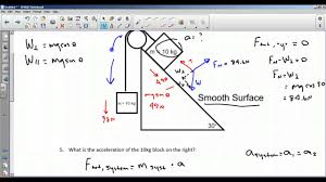 Inclined Planes Worksheet 2 Youtube
