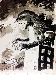 Godzillaart By Francesco Francavilla Love This Guy D Cheers Ff Art Kaiju Art Cool Art