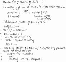Check spelling or type a new query. Describe The Preparation Properties And Uses Of The Following Compound Plaster Of Paris