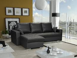 Wohnlandschaften gunstig kaufen sofas zum halben preis. Ecksofa Sofa Adara Mit Schlaffunktion Kunstleder Schwarz Otto Links Kaufen Bei Sylwia Lesniewska Fun Mobel