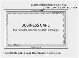 For a standard size business card which is 3.5 x 2 inches (or 88.9 x 50.8 millimeters), your whole card size, including the bleed area should be 3.75 x 2.25 inches (or 95.25 x 57.25 millimeters). 50 Create Business Card Template Size Cm In Word With Business Card Template Size Cm Cards Design Templates