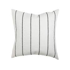 Black And White Striped Pillow Covers Dorothy Creamy White Black Stripe Pillow Cover Minimalist Cushion Cover Boho Modern Pillow Cov Black And White Cushions Stripe Pillow Minimalist Cushion Covers