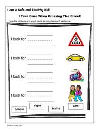 Pedestrian Safety Sentence Builders Sentence Builder Teaching Pedestrian Safety