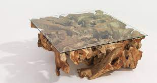 Our braydon root teak coffee table includes a 43 round glass. Teak Root Coffee Table Dubai Organic Designer Furniture