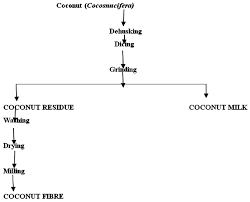 Flow Chart For The Production Of Coconut Fibre Download