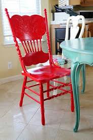The Sassy Pepper Red Hot Chair Red Painted Furniture Red Chair Painted Chairs