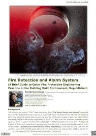 Existing fire protection standards, guides, and so on that may aid in the design of specific substations or substation components are listed in annex f. Pdf Fire Detection And Alarm System A Brief Guide To Qatar Fire Protection Engineering Practice In The Building Built Environment Republished