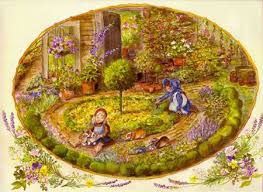 Tasha S Herb Garden By Tasha Tudor On Cellar Door Books Art Original Art Painting Illustration