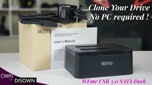 Clone Your Drive Without A Pc Weme Usb 3 0 Dock Youtube The clone disk tool effectively copies all of the contents of one hard disk drive onto another hard disk drive. clone your drive without a pc weme usb 3 0 dock