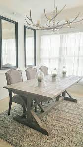 84 Inch X Style Trestle Farmhouse Wood Dining Table Modern Farmhouse Dining Room Farmhouse Dining Room Table Farmhouse Dining Room