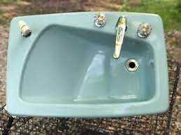 Kohler corner sink elegant bathroom kohler bathroom sinks sink. Kohler Vintage Blue Bathroom Sink Ebay