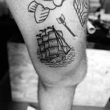 Another cool single line tattoo, this one takes a subject that is usually done up with detail and breaks it down into the simplicity of its parts. 60 Sailboat Tattoo Designs For Men Nautical Sophistication