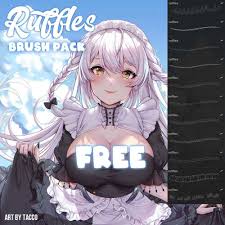 This instagram was created to distribute free resources for the procreate program, indicating the authors themselves. Free Anime Ruffles Brush Pack Free Brushes For Procreate