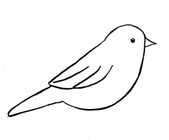 Print free bird coloring pages for young and old. Easy Outline Of A Bird Novocom Top