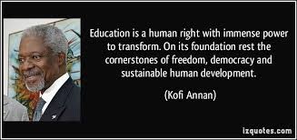 Kofi Annan Gender Equality Quotes Education Quotes Gender Quotes