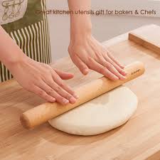 Gobam Wood Rolling Pin Dough Roller For Making Pasta Cookies Pie Pizza 11inchby1 38inch More Info Could Be Kitchen Baking No Bake Cake Kitchen Utensils Gift
