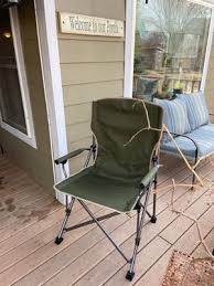 Whether you're sipping drinks in the backyard or toasting marshmallows fireside, the big tall chair will give you the height you need at any outdoor gathering. Slumberjack Glacier Basin Xxl Hard Arm Adult Quad Chair With Oversized Frame Green Walmart Com Walmart Com