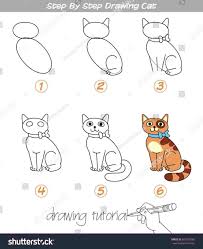 3.draw an eye and a sharp mouth. Drawing Step By Step Cute Easy Cartoon Drawings