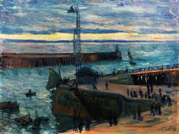 Le Haver The Port Entrance 1897 Othon Friesz Marine Landscape Le Havre Painting