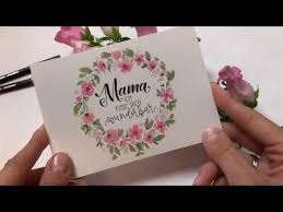 Aquarell Blumenkranz Und Lettering Fur Muttertag Youtube Hand Lettering Handlettering Floral Wreath Watercolor