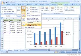 Ms Excel 2007 How To Create A Column Chart