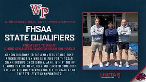 Boys' Weightlifters Qualify for the State Tournament