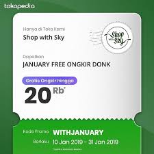 Yang Sering Request Buat Promo Sekarang Bisa Pake Voucher Tokopedia Buat Shop With Sky Kita Coba Dulu Yaa Bulan Ini Kali Ini Gratis Instagram Sky Shopping
