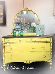 Showroom open weekly with vintage inspired. Bloom Let Yourself Bloom Yellow Chalk Paint Yellow Chalk Paint Furniture Yellow Painted Furniture