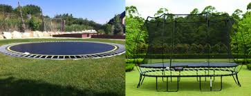 in ground garden trampolines vs