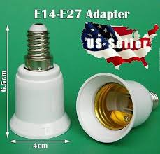 Halogen lamps made for 12 to 24 volt operation have good light outputs, and the very compact filaments are particularly beneficial for optical control (see picture). 10x E14 To E27 Base Led Halogen Light Bulb Convert Adapter Ceiling Fan Lamps Ebay