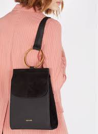 Informations sur la dernière photo. Leather Backpack With Large Ring Noir Nat Nin Women Place Des Tendances